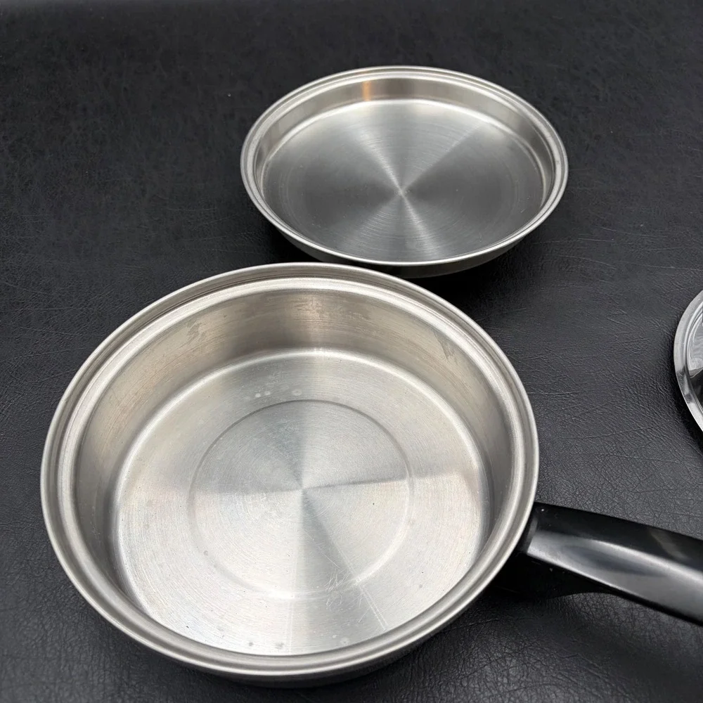 Duncan Hines Stainless Steel 3 Egg Poacher Pan Regal Ware 3-Ply 18-8 Vintage